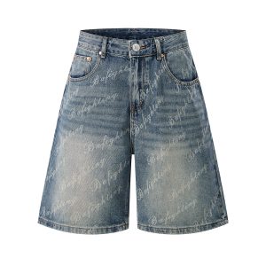 1787219037379063.jpg 6553 Men's Summer 12.7 oz Lyocell Baggy All‑Over Printing Denim Shorts