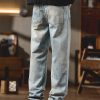 6682 Men's 11.8 OZ 3D Digital Printing Slim Fit Straight Jeans