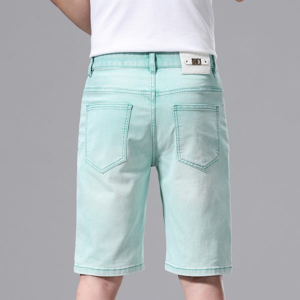 2708 Men's 10.2 OZ Slim Fit Colored Denim Shorts
