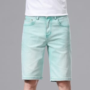1787629001202850.jpg 2708 Men's 10.2 OZ Slim Fit Colored Denim Shorts