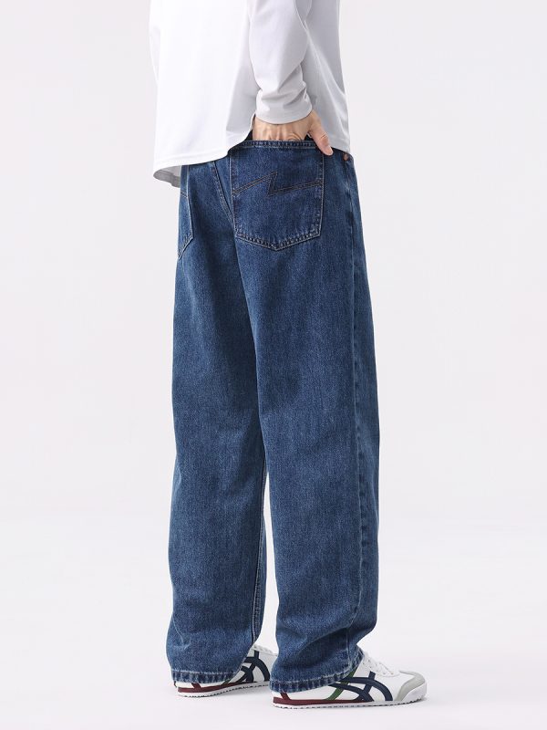6823 Men's 11.8 OZ Cleanfit Stone Wash Relaxed Straight Jeans