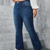 819 Women's 12 OZ Plus Size High Rise Flare Embroidered Back Pockets Jeans