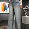 1788125388678163.png Women's 12.8 OZ All‑over Rhinestone Wide Leg Snow Wash Jeans