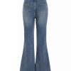 Women's 11.5 OZ High Rise Bow Tie Lace‑up Flare Jeans
