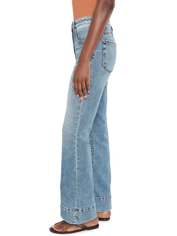 1788140533281238.jpg Women's 11.8 OZ High Rise Faded Western Cuffed Hem Flare Jeans