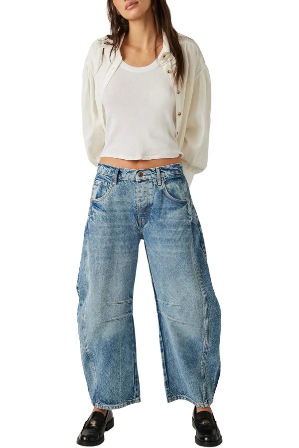 1788141910735421.jpg Women's 11.8 OZ Mid Rise Rigid Acid Stone Wash Barrel Ankle‑length Jeans