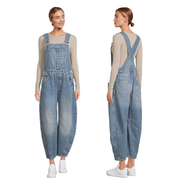 1788144095160534.jpg Women's 12.5 OZ Workwear Cropped Ankle‑length Barrel Overalls
