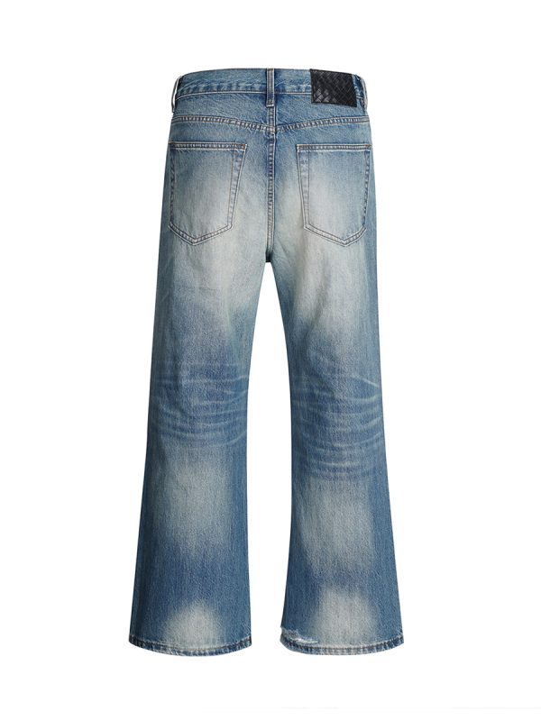 Q213  Men's 14 OZ 100% Cotton Classic Five Pockets Bootcut Jeans