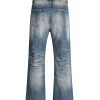 Q212  Men's 13.5 OZ 100% Cotton Heavy 3D Whiskers Bootcut Jeans