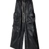 8404 Men's Baggy Matte Coated Drawstring Waist Cargo Pants