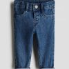 Toddler Girls 9 OZ Minimalist Stretch Slim Fit Straight Leg Rolled Cuff Jeans