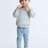 Toddler Boys 9 OZ Minimalist Stretch Slim Fit Straight Leg Rolled Cuff Jeans