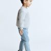 Toddler Boys 9 OZ Minimalist Stretch Slim Fit Straight Leg Rolled Cuff Jeans