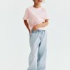 1789052428373559.jpg HMKD021 Daisy Wide Leg Paper-Bag Jeans Cotton 100% 2-8