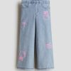 1789052901955873.jpg HMKD022 Denim-Look Wide-Leg Jeggings Cotton 75%, Polyester 19%, Spandex 6% 2-8
