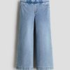 1789052935723961.jpg HMKD022 Denim-Look Wide-Leg Jeggings Cotton 75%, Polyester 19%, Spandex 6% 2-8