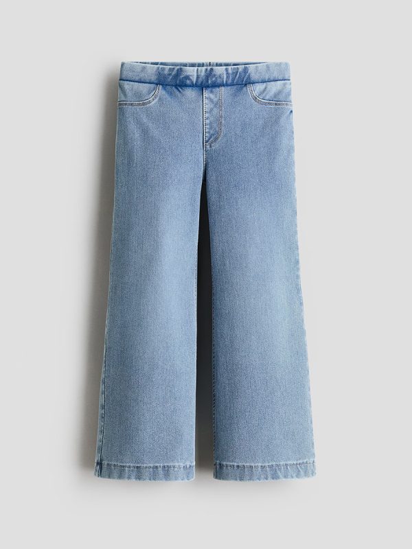 1789052935723961.jpg HMKD022 Denim-Look Wide-Leg Jeggings Cotton 75%, Polyester 19%, Spandex 6% 2-8