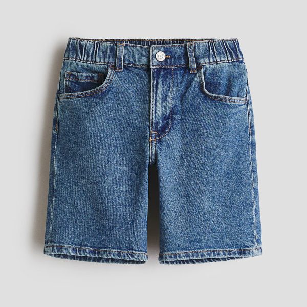 1789054549131302.jpg HMKD028 Relaxed-Fit Denim Shorts Cotton 99%, Spandex 1% 2-8
