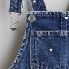 HMKD032  Patterned denim dungarees  Cotton 100%  2-8