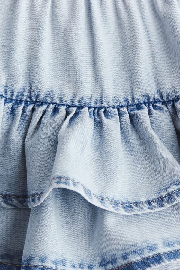 1789056556620740.jpg HMKD040 Tiered Denim Skirt Cotton 78%, Polyester 22% 2-8