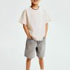 HMKD029  Loose-Fit Denim Shorts  100% Cotton  2-8