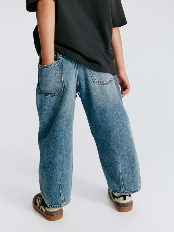 1789068622991779.jpg HMKD018 Loose-Fit Barrel-Leg Jeans Cotton 100% 2-8