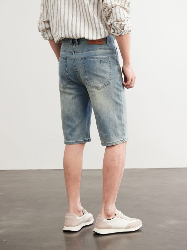 1789917646221754.jpg D501 Men's 10.8 OZ Slim Straight Fit Denim Bermuda Shorts Jorts