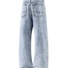 19911  Men's 13 OZ Relaxed Straight Acid Snow Wash Beaded Jeans