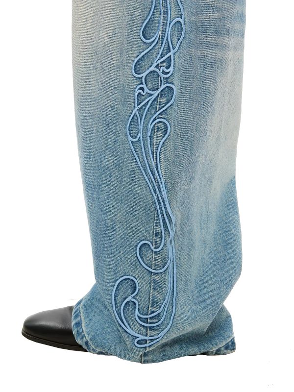 1790149656481468.jpg EMBD002 Men's 15 OZ 3D Raised Cord Embroidery Wide Leg Jeans