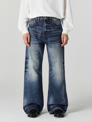 1790222465823031.jpg DL3111 Men's 12.2 OZ Vintage Faded Wash Bootcut Jeans