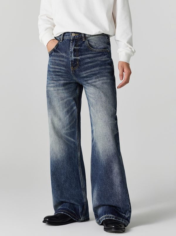 1790222529596642.jpg DL3111 Men's 12.2 OZ Vintage Faded Wash Bootcut Jeans