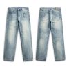 DZ2017  Men's 11.8 OZ Light Vintage Faded Wash Regular Straight Jeans