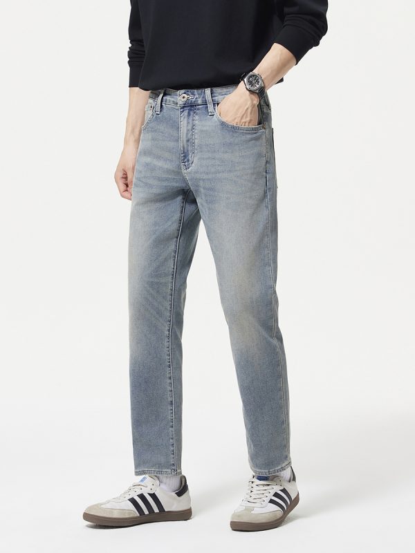 5001  Men's 10.8 OZ Stretch Slim Straight 9/10 Ankle Length Jeans