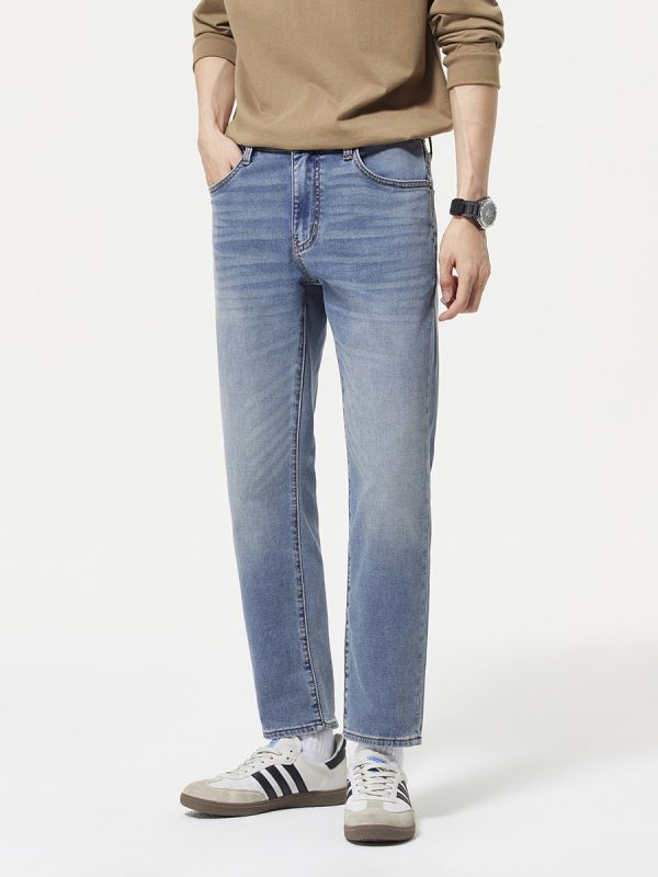 1790407050589454.jpg 5003 Men's 10.8 OZ Stretch Slim Straight Ankle Length Jeans