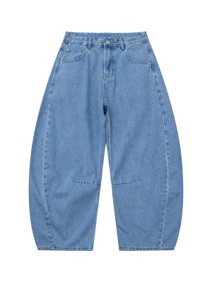 PL2279  Men's 12.8 OZ Vintage Light Stone Wash Baggy Balloon Jeans